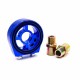 Oil Filter RED Adapter Sandwich Plate Mount Gauge Pressure Temp Sensor