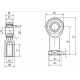 SI8T/K GIKFR8PW Female Right Hand Maintenance Free Rod End Bearing